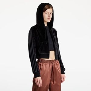 NWT: Adidas Velour Crop FZ Hoodie ~ Size L